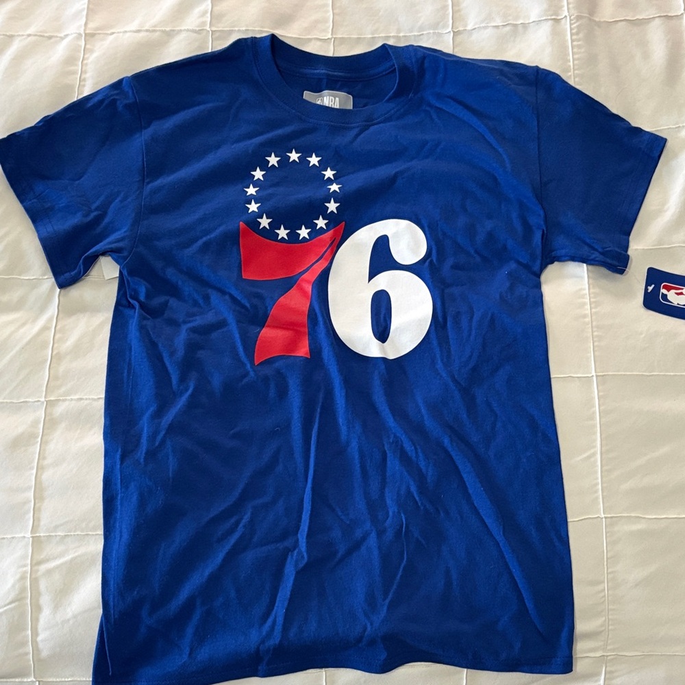 Blue 76ers T-Shirt NWT